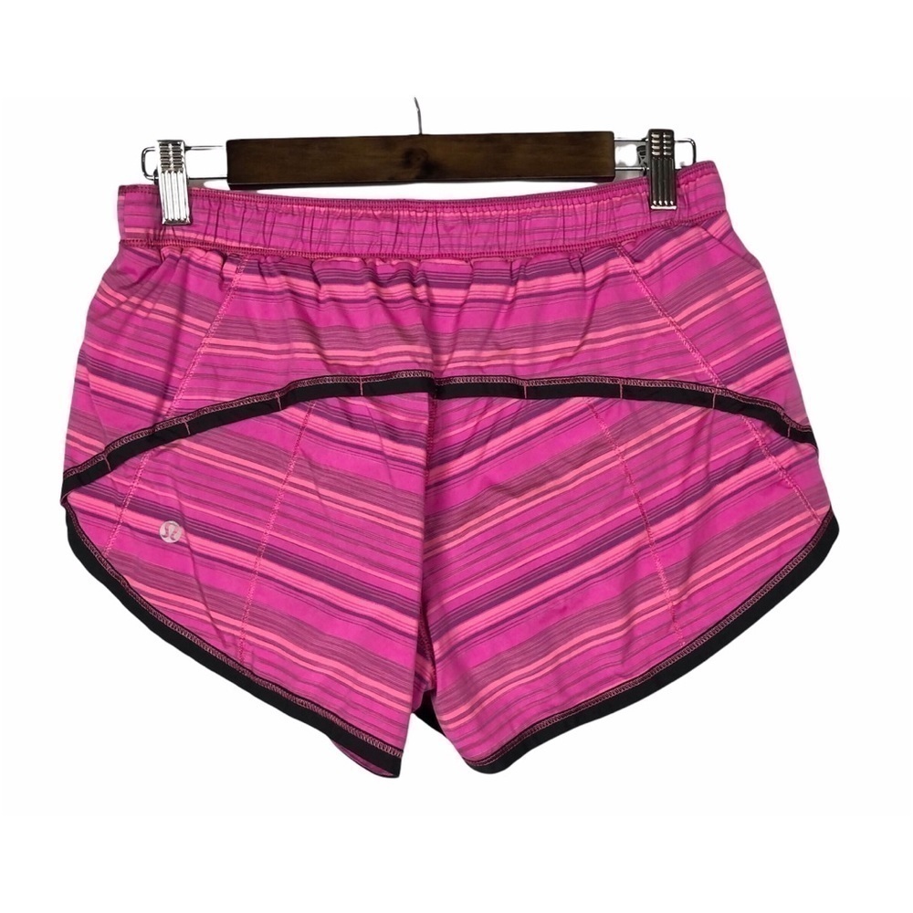 Lululemon Run: Roll Down Short in Elevation Stripe Pow Pink 3" 6